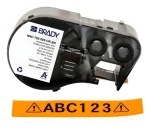 BRADY páska pre tlačiarne M410/BMP41/M510/BMP51/BMP53/M511 / Páska do tlačiarne štítkov / 19,1 mm / čierno-oranžová (M4C-750-595-OR-BK)