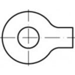 Podložka plochá s lalokom 21 mm ocel glavanizované zinkom 100 ks TOOLCRAFT 104595; 104595