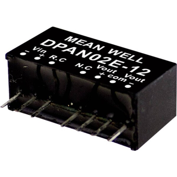 MEAN WELL DPAN02C-15 DC / DC menič napätia, modul 67 mA 2 W Počet výstupov: 2 x; DPAN02C-15