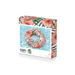 Mamido Plavecké kolo s palmami ružové 119 m Bestway 36237