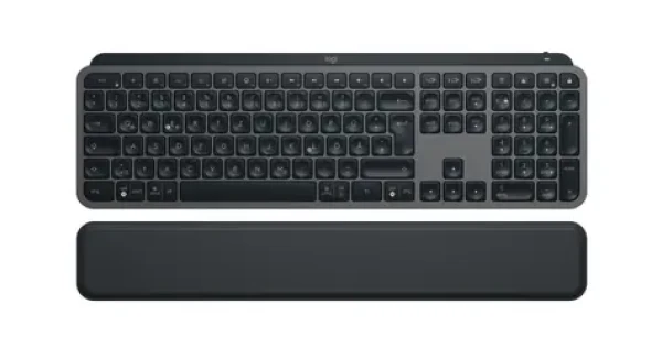 Logitech MX Keys S PLUS sivá / Bezdrôtová klávesnica / DE layout / Bluetooth / USB-C / LED podsvietenie (920-011567)
