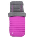 CuddleCo Comfi-Snug, Detský fusak páperový, 90x44cm, šedá/ružová