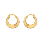 Hot Diamonds Pozlátené náušnice kruhy s diamantmi Jac Jossa Soul DE672