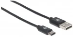 Manhattan kábel Hi-Speed USB-C samec gt; USB 2.0 samec 2m / čierna (354929)