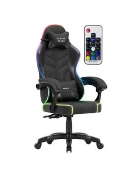 Huzaro Force 2.7 RGB čierna / Herná stolička / nastaviteľná / nosnosť až 140 kg / látka (HZ-FORCE 2.7 RGB BLACK)