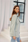 Dámska bunda ZAK0016 tyrkysová - Roco Fashion 36