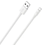 RealPower Lightning kábel biela / Dátový a nabíjací kábel / USB-A na Lightning / 2 m / MFI certifikácia (385240)