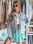 Dámska nadrozmerná džínsová bunda STEFANIA modrá FashionStreet TY4895 XL