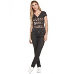 GUESS tričko Dolly Reversible Sequin Logo Tee čierne XS Čierna