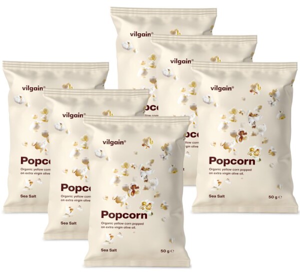 Vilgain Popcorn BIO – 6× morská soľ 50 g