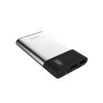 TERRATEC Powebank P80 Slim strieborná / 8000 mAh / 5V / 2.1A / 1x Micro-USB (vstup) / 2x USB-A (218552-T)