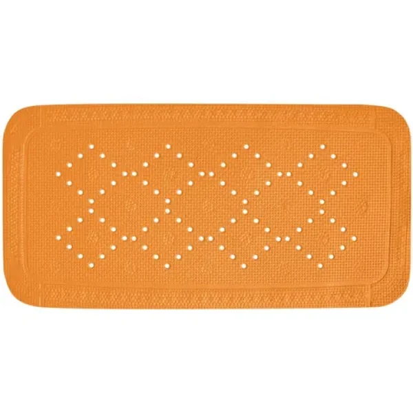 Spirella ALASKA protišmyková podložka do vane oranžová / PVC / 91 x 36 cm