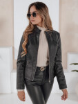 Dámska kožená bunda čierna FashionStreet TY5201 L