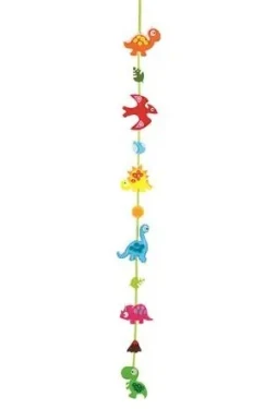 FOLIA 52932 Kreatívna filcová sada Girlanda dinosaurus