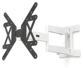 HAMA Ultraslim čierno-biela / Nástenný držiak TV / pohyblivý / predĺžený / VESA 400x400 / 32-65" / 50 kg