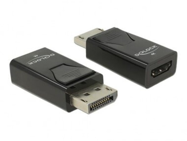 DeLock Adaptér DisplayPort 1.2 (M) - HDMI-A (F) čierna (66234)