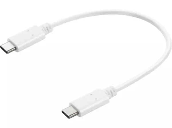 Sandberg USB-C Charge Cable 0.2m 65W biela / nabíjací kábel USB-C na USB-C