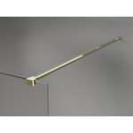 MEXEN/S - Kyoto-X Sprchová zástena WALK-IN 70 x 200, transparent 10 mm, zlato 800-070-101-50-00-X