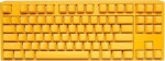 Ducky One 3 Yellow TKL Gaming Keyboard, RGB LED - MX-Clear (US)