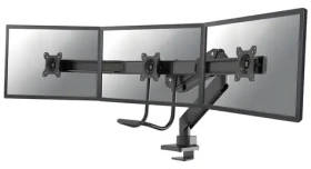 Neomounts NM-D775DX3 čierna / Držiak pre 3 monitory / 17-27" / svorka / plný pohyb (NM-D775DX3BLACK)