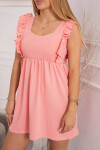 Šaty s volánmi 9082 marhuľová - Kesi UNI