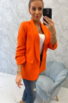 Bunda s klopami elegantná oranžová UNI