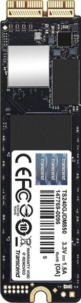 Transcend Apple JetDrive 850 240GB / M.2 PCIe SSD / PCIe Gen3 x4 / 3D TLC (TS240GJDM850)