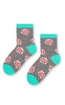 Ponožky Steven art.099 Vybrané vzory 35-40 melanžově šedá 35-37