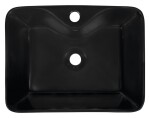 SAPHO - BALENA keramické umývadlo na dosku 48x37cm, čierna mat BH7013B