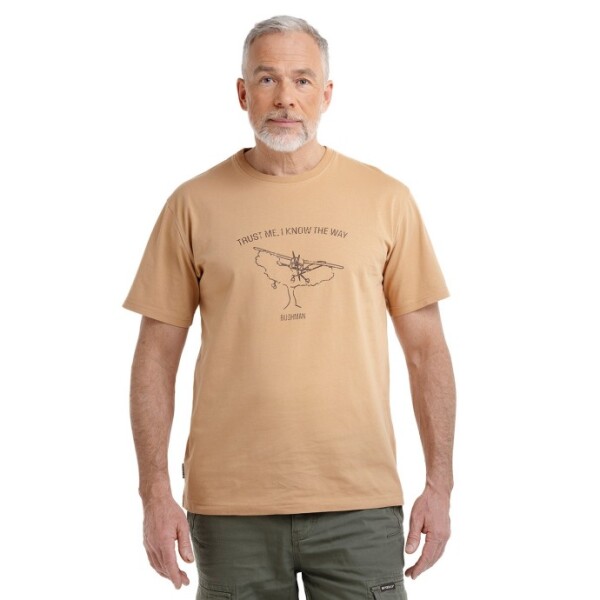 Bushman Pánske tričko Etah, camel XXL