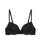 Triumph - LOVELY MICRO Push-up: mäkké mikrovlákno Triumph BLACK 85D