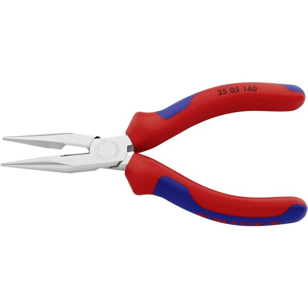 Knipex 25 05 140 pre elektroniku a jemnú mechaniku ploché ihlové kliešte rovné 140 mm; 25 05 140