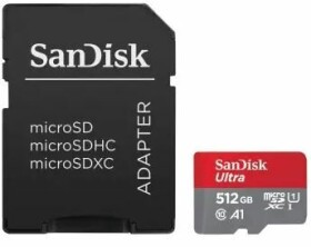 SanDisk Ultra microSDXC 512GB + adaptér / Class 10 / UHS-I / čítanie: až 150MBs (SDSQUAC-512G-GN6MA)