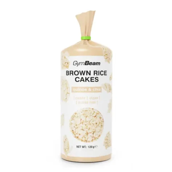 Hnedé ryžové chlebíčky - GymBeam (quinoa a chia, 120 g) (97876-2-120g-quinoaandchia)