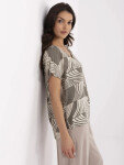 Blúzka D73771M11171D khaki farba XL