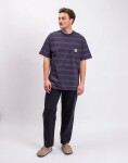 Carhartt WIP S/S Bert Pocket T-Shirt Bert Stripe, Shady Purple garment dyed S