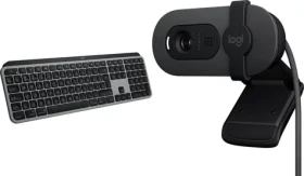 Logitech MX Keys S pre Mac + Brio 100 / Bezdrôtová sada klávesnice a webkamery / Bluetooth / USB-C