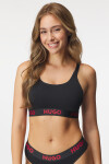 Podprsenka HUGO Sporty Black Bralette vystužená