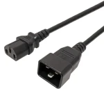 PremiumCord Kábel sieťový prepojovací 230V 10A 5m / konektory IEC 320 C13 - IEC 320 C20 (8592220019419)