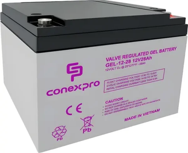 Conexpro GEL-12-28 / Batéria / GEL / 12V/28Ah / T12-M5 / Deep Cycle (GEL-12-28)