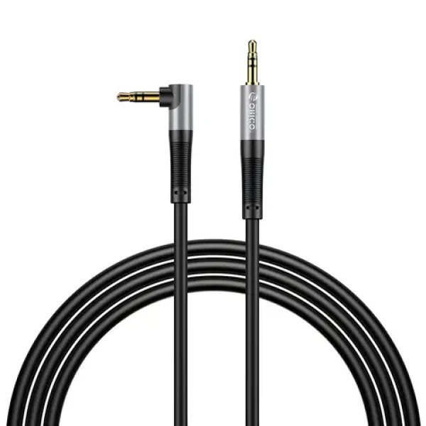 Orico AXW čierna / Audio kábel / Jack 3,5 mm MM / lomený / 1 m