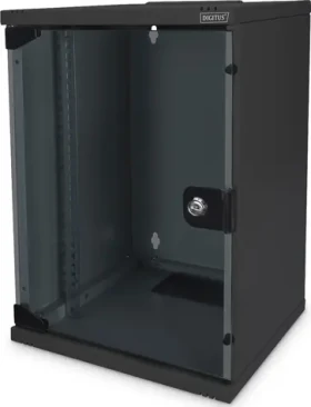 Digitus DN-10-SET-2-B čierna / Nástenná sieťová skriňa / 10" / 9U / 312x300 mm / IP20 (DN-10-SET-2-B)