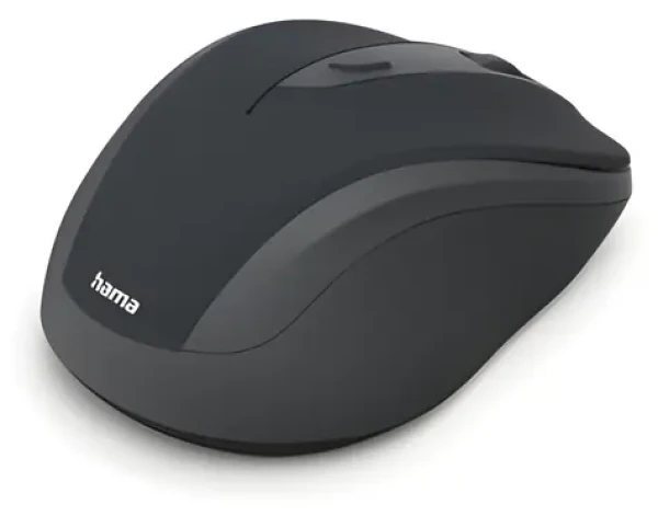 HAMA WM-400 čierna / Bezdrôtová optická myš / 1600 DPI / 6 tlačidiel / 2.4 GHz (173077)