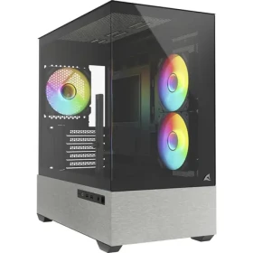 Sharkoon MK7 ARGB čierna / maATX / 2x USB-A 3.0 / 1x USB-C 3.2 / 3x 120mm ARGB / bez zdroja / prieheldná bočnica (4044951044313)