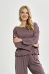 Taro Zoya 3439 long/r S-XL Z25/26 dámske pyžamo Kakao L
