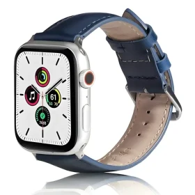 Beline Leather modrá / Kožený opasok pre Apple Watch / 38/40/41mm