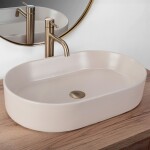 REA - Umývadlo na dosku NADIA 60 BEIGE MATT REA-U9661