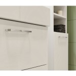 Mereo Leny, kúpeľňová skrinka s keramickým umývadlom 60 cm, biela, nové madlo CN811N