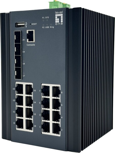 LevelOne Switch 20x GE IGU-2071 16x 1GbE,4x 2.5GbE SFP sw