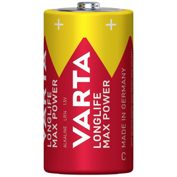 Varta LONGLIFE Max Power C Bli 2 batéria typu C alkalicko-mangánová 7800 mAh 1.5 V 2 ks; 4714101402